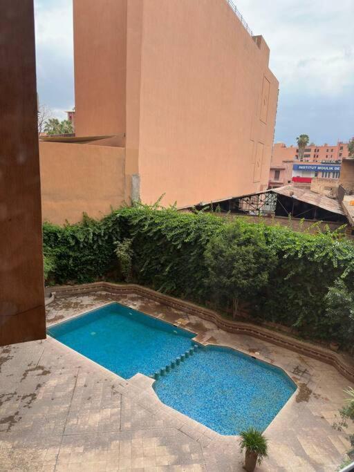 Appartement Center De Gueliz Avec Piscine Marrakesh Exteriör bild